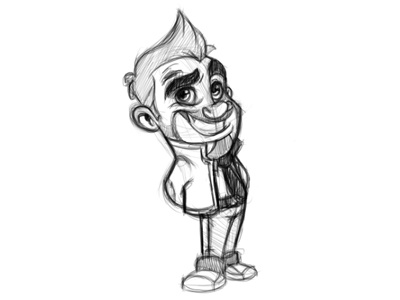 Toon Sketch andytoonz cartoon character design design pencil sketch