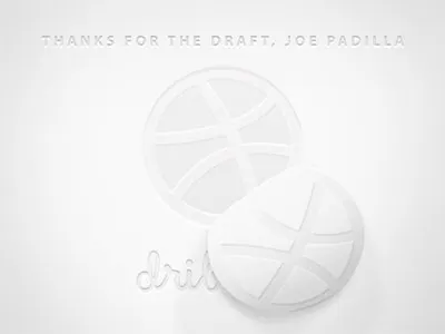 Thanks Joe debut letterpress white