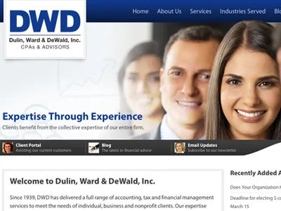 Dulin, Ward & DeWald, Inc. Website responsive web website