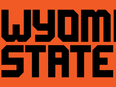 Wyoming State font football ncaa sports teambuilder type typeface