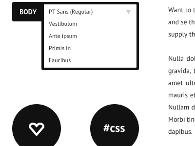 Black & White black solid white
