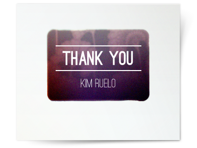 Thanks Kim! analog illustration illustrator photograph retro vector