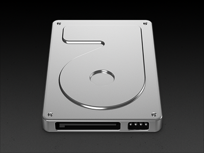 Lutetium Eon HDD 3d cinema 4d hard disk drive hard drive hdd leon lutetium metal shiny