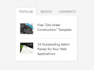 Clean Tabs tab tabbed content tabs