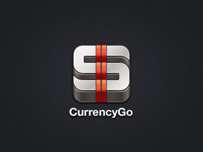 CurrencyGo App app icon cbrf currency dollar exchange iphone metall texture