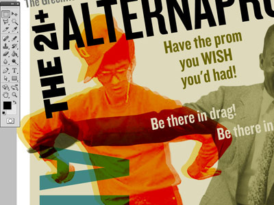 POP AND LOCK FOOL breakdancer dance knockout photoshop type