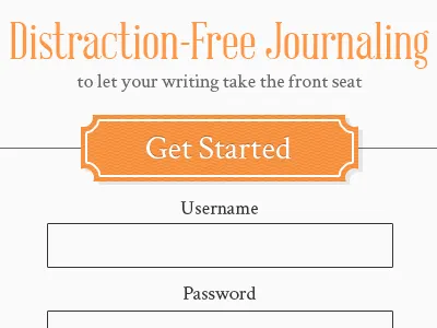 Jrnl Revisited blog engine journal light minimal orange texture