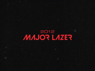 Major Lazer logo test illustration logo
