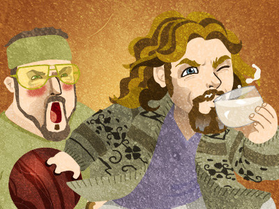 The Big Lebowski character digitalwork dude illustration movie