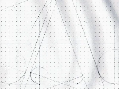A design draft hand drawn sketch typography