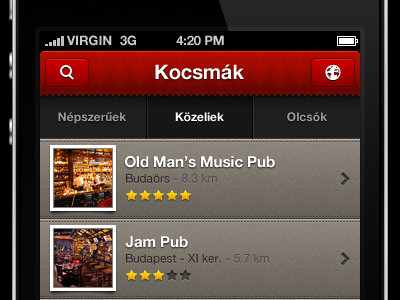 New iPhone app design app apple bar gui interface ios iphone list tapbar ui