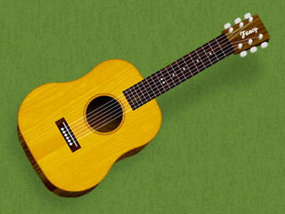 Dribble #20 guitar illustration