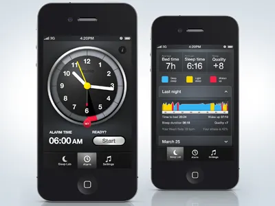 Sleep Time by Azumio, Alarm Clock and Sleep Cycle Analysis app azumio clock ios iphone mobile sleep sleep cycle time