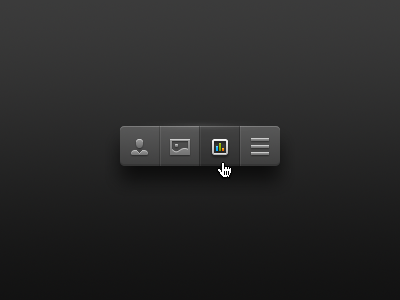 Menu adobe fireworks bar icons menu pictures profile stats ui