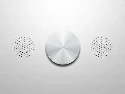 Radio thingy knob radio speakers ui