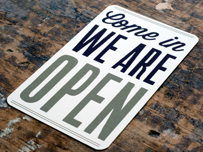 Open Sign branding identity typography