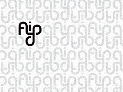 Flipd Pattern black flip flipped linked text type word mark