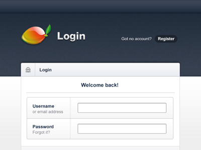 Admin Template - Login admin blue login ui ux web