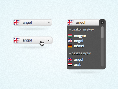 Dropdown dropdown fireworks flags hungarian languages ui