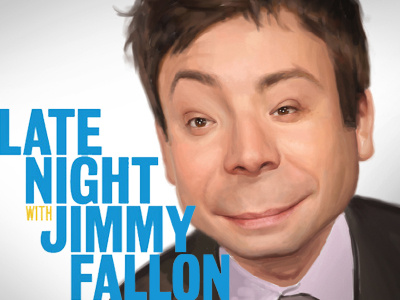 Jimmy Fallon Caricature caricature celebrity illustration photoshop painting