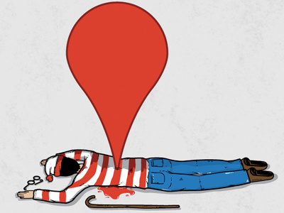 Found it! comic cute dead found google red waldo