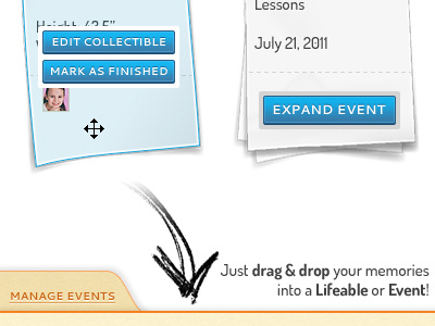 Drag & Drop Memories drag drop folder fun paper ui