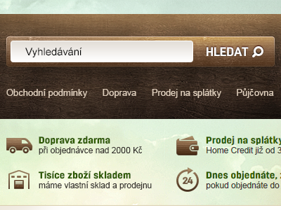 Wooden search bar wood