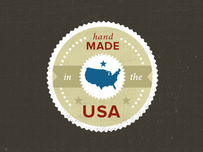 Made In The Usa emblem handmade made made in the usa
