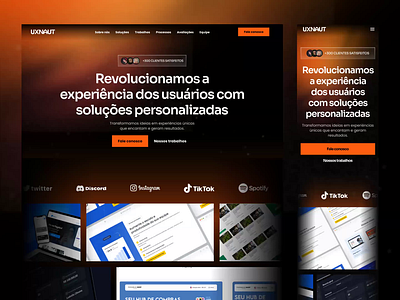 UX Naut | Portfólio agency agency portfolio animation design design portfolio hero landingpage portfolio ui uidesign uxdesign