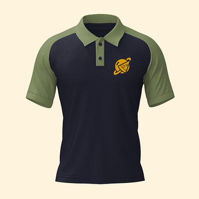 Solarslice Branded Polo Shirt cosmic theme. polo shirt