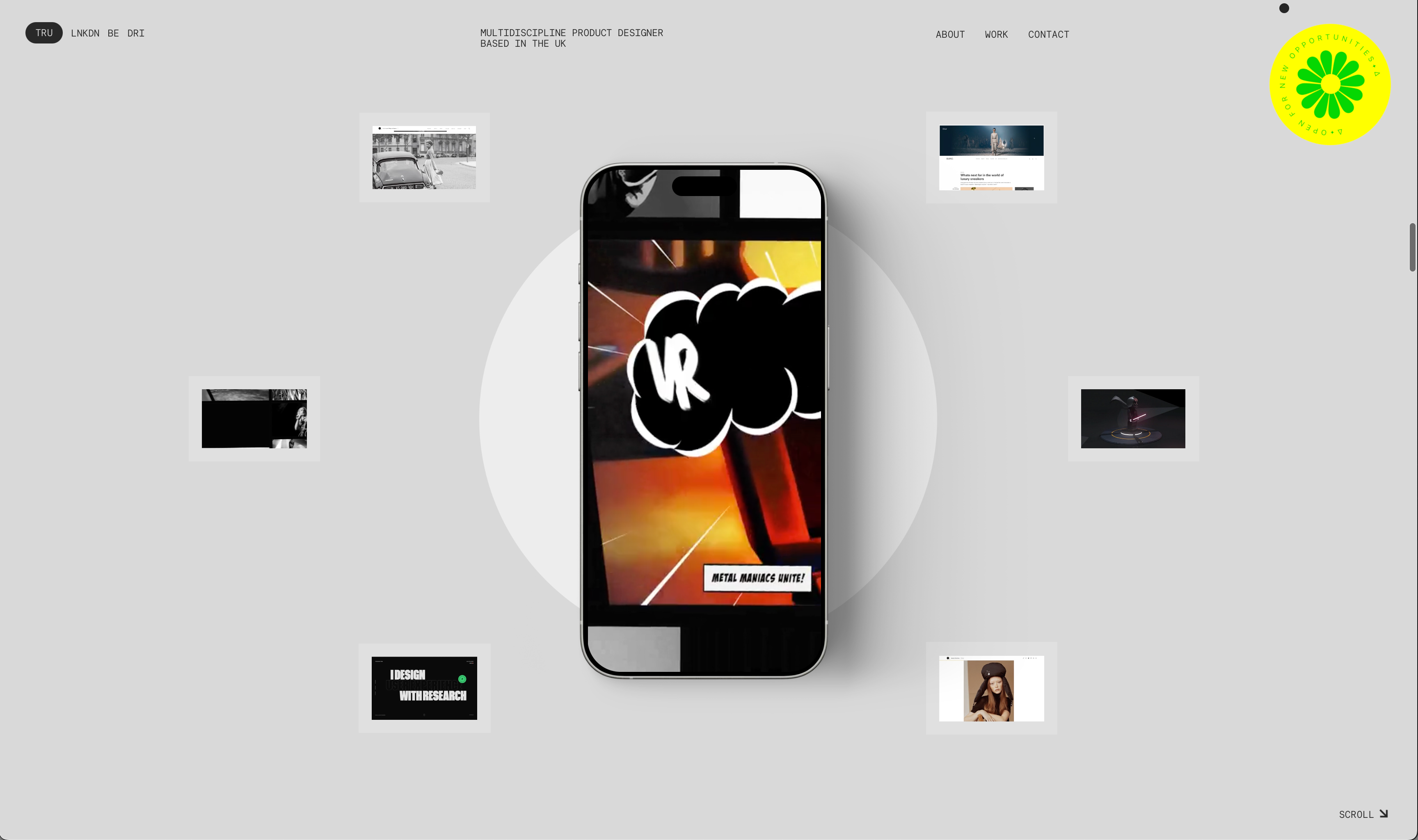 My portfolio website clean design typography ui ux website