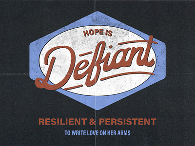 Hope is Defiant apparel apparel design design handlettering letteri lettering type typography