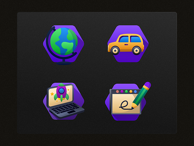 Icons 2d icons 3d 3d icons animation art branding car design globe graphic design illustration ipad logo man pad ui vector