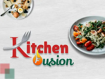 🔪🍴 Fresh Kitchen Logo Design 🍴🔪 branding food fooddeliveryapp graphic design logo logodesign restaurantlogo ui uxdesign
