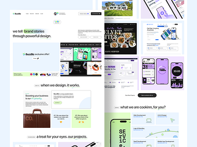 BuzzBiz - Website Design agency blue branding clean design figma good design projects ui ui design ux ux design uxui web website