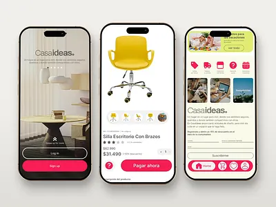 Furniture Store Landing Pange | UI Design | Casaideas animation design furniture graphic design landing page mobile motion graphics responsive ui ui design uiux uiux design ux ux design web design web page