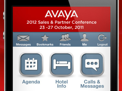 Avaya Mobile Site android app css icons iphone mobile photoshop website