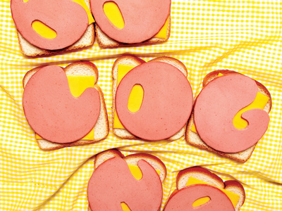 Bologna bologna food sandwich typeface typography
