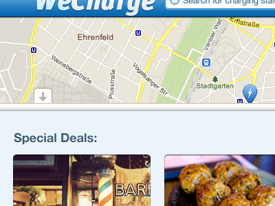 Special Deals maps ui