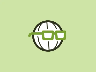 Sensible World glasses globe logo sensible world