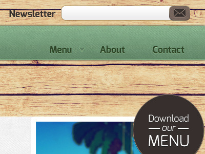 Navigation cafe website home page navigation website wood