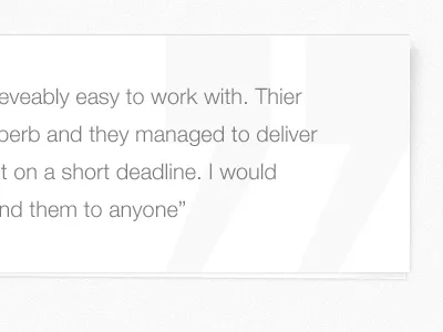 Client Testimonial clean client testimonial