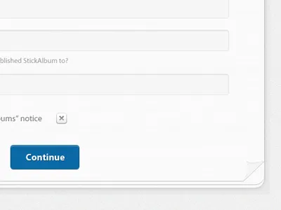 StickyAlbums Builder button paper effect ui user interface user interface design ux