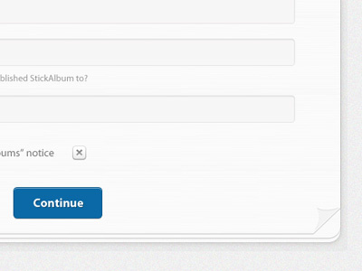 StickyAlbums Builder button paper effect ui user interface user interface design ux