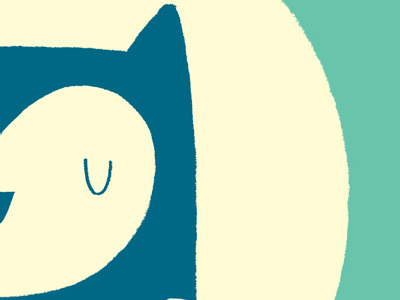 Moon Owl graphic illustration