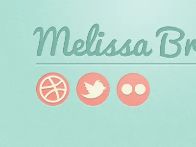 Simple vCard peach turquoise vcard