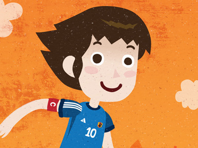 Capitan andres capitan illustration moncayo soccer tsubasa