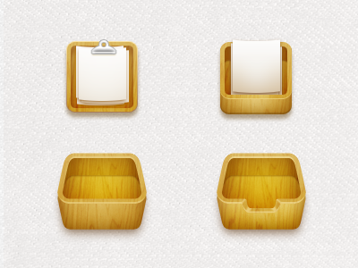 Wooden box box icon wood