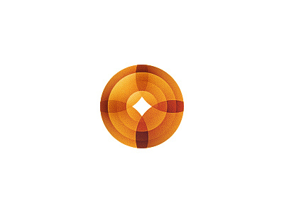 Circle design icon icons intersect logo mark orange overlap transparency