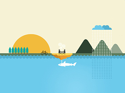 Hello November illustration november sea wallpaper